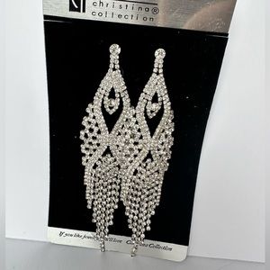 Long formal earrings